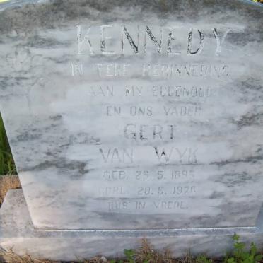 KENNEDY Gert van Wyk 1895-1976