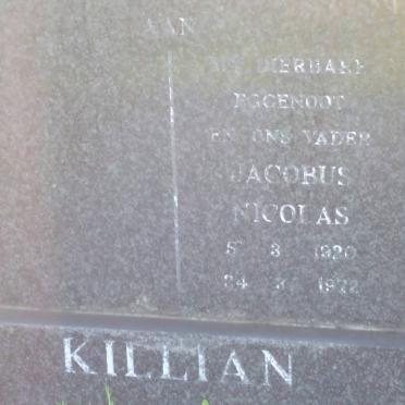KILLIAN Jacobus Nicolas 1920-1972