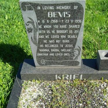 KRIEL Bevis 1968-1996
