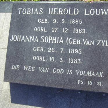 LOUW Tobias Herold 1885-1969 &amp; Johanna Sophia VAN ZYL 1895-1983