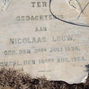 LOUW Nicolaas 1834-1906
