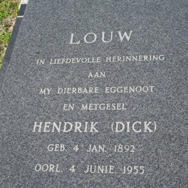 LOUW Hendrik 1892-1955