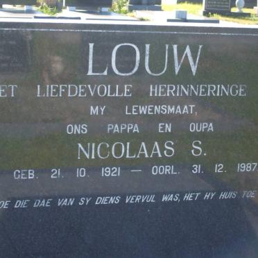LOUW Nicolaas S. 1921-1987