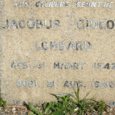 LOMBARD Jacobus Gideon 1942-1946