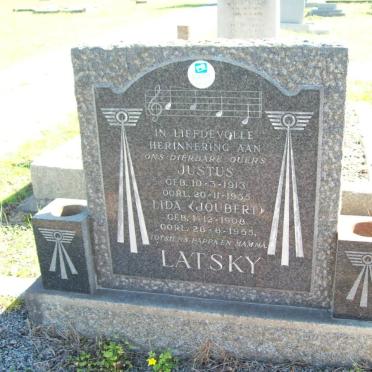 LATSKY Justus 1913-1955 &amp; Lida JOUBERT 1908-1955