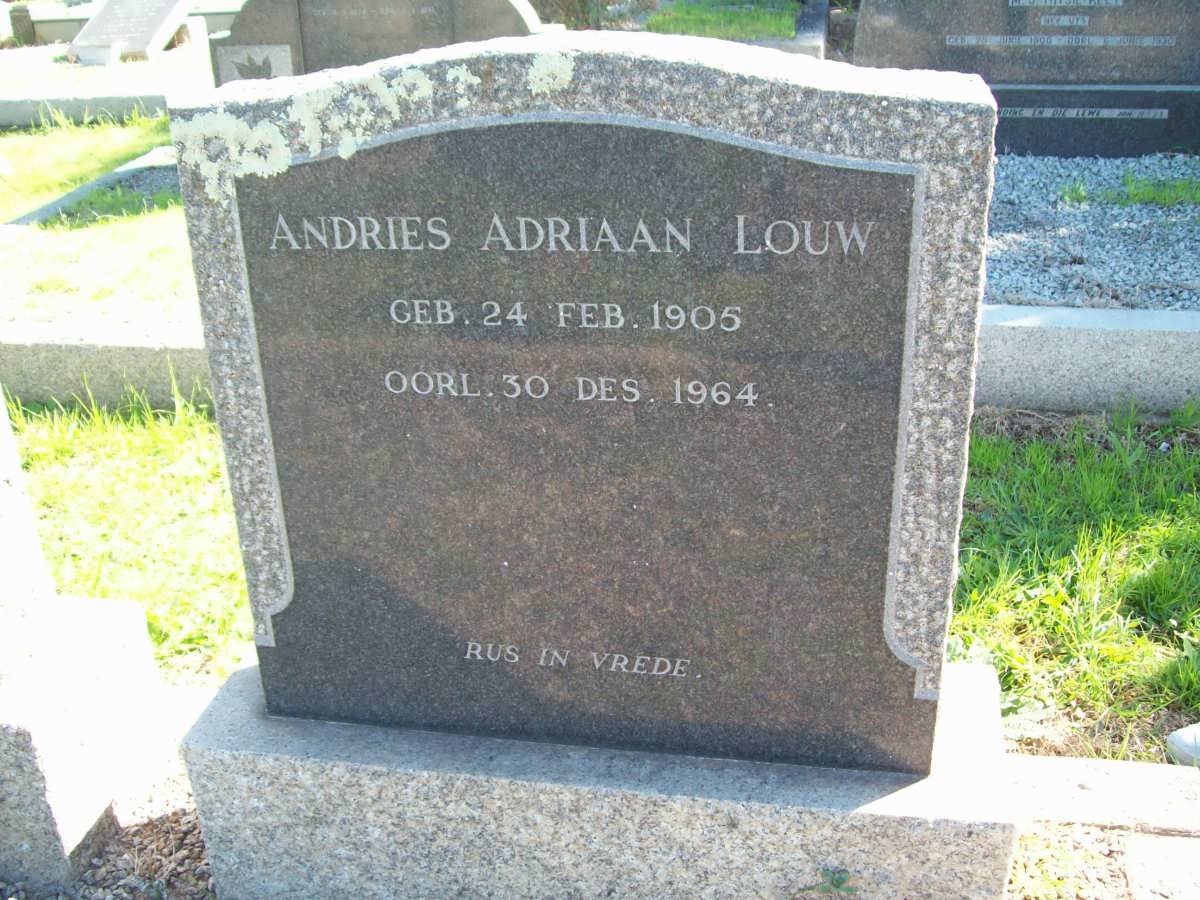 LOUW Andries Adriaan 1905-1964