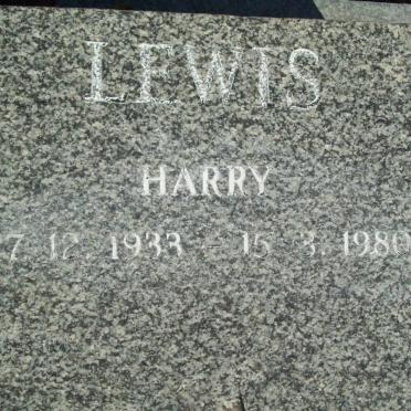 LEWIS Harry 1933-1980
