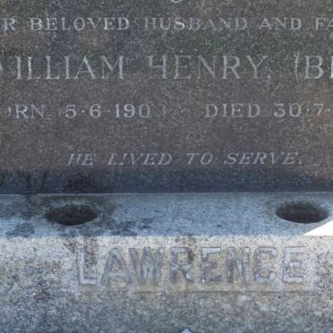 LAWRENCE William Henry 1903-1958