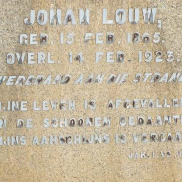 LOUW Johan 1865-1923