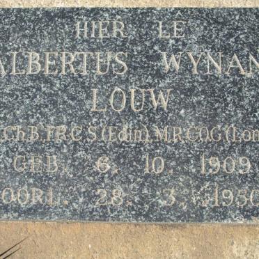LOUW Albertus Wynand 1909-1950