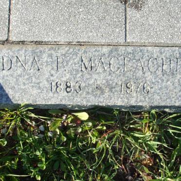 MACLEACHER Edna P. 1883-1976