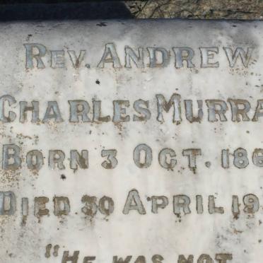 MURRAY Andrew Charles 1862-1936