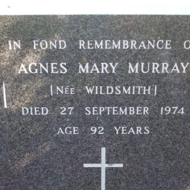 MURRAY Agnes Mary nee WILDSMITH -1974