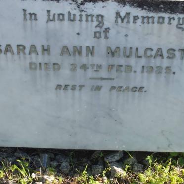 MULCASTER Sarah Ann -1925