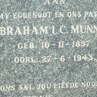 MUNNICH Abraham I.C. 1897-1943
