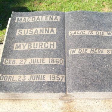 MYBURGH Magdalena Susanna 1860-1957
