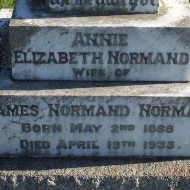 NORMAND Annie Elizabeth 1868-1935