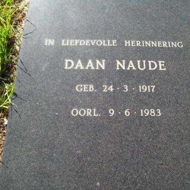 NAUDE Daan 1917-1983