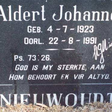 NIEUWOUDT Aldert Johannes 1923-1991