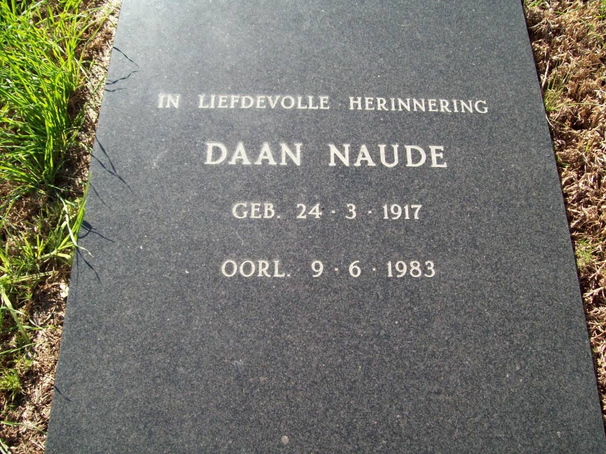 NAUDE Daan 1917-1983