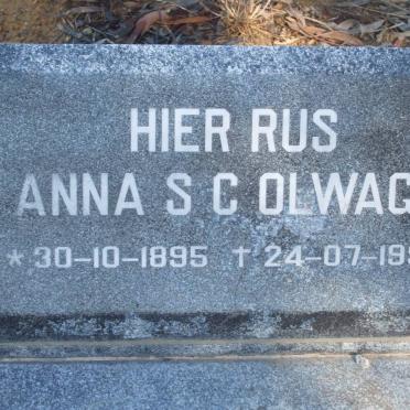 OLWAGE Anna S.C. 1895-1996