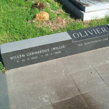 OLIVIER Willem Gerhardus 1922-1988