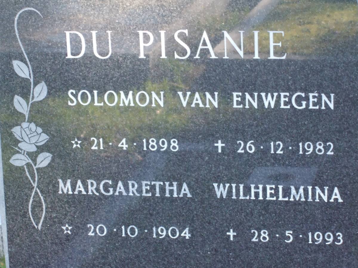 PISANIE Solomon van Enwegen, du 1898-1982 &amp; Margaretha Wilhelmina 1904-1993