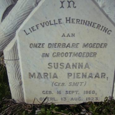 PIENAAR Susanna Maria nee SMIT 1860-1923