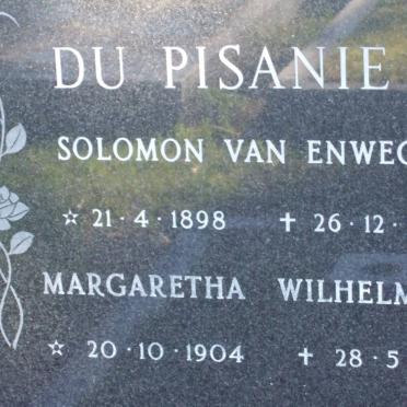 PISANIE Solomon van Enwegen, du 1898-1982 &amp; Margaretha Wilhelmina 1904-1993