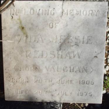 REDSHAW Vida Jessie nee VAUGHAN 1905-1975