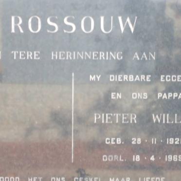 ROSSOUW Pieter Willem 1921-1969