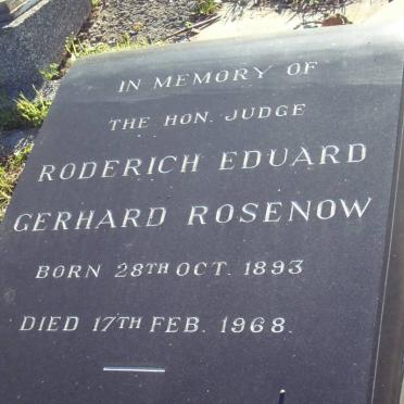 ROSENOW Roderich Eduard Gerhard 1893-1968