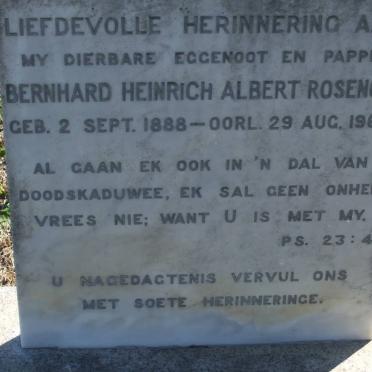 ROSENOW Bernhard Heinrich 1888-1963