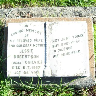 ROBERTSON Jessie nee OGILVIE -1957