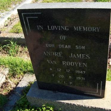 ROOYEN André James, van 1947-1971