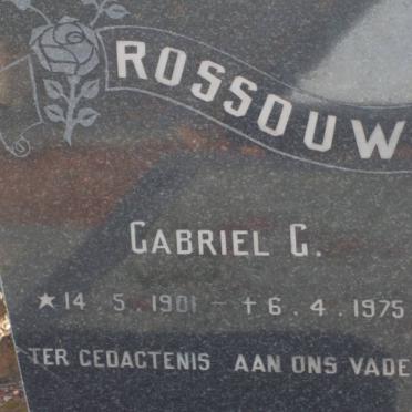 ROSSOUW Gabriel G. 1901-1975