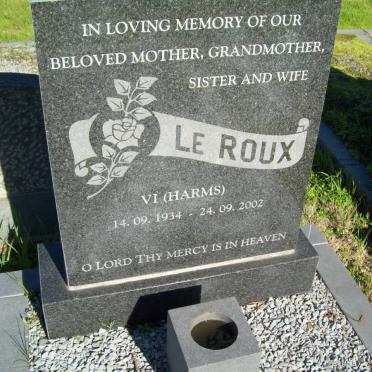 ROUX Vi, le nee HARMS 1934-2002