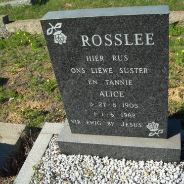 ROSSLEE Alice 1905-1982