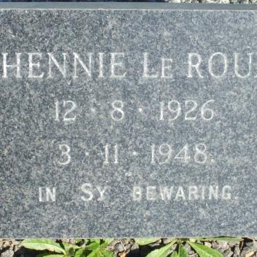 ROUX Hennie, le 1926-1948