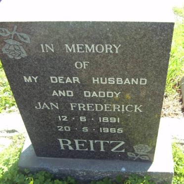 REITZ Jan Frederick 1891-1965