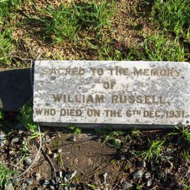 RUSSELL William -1931