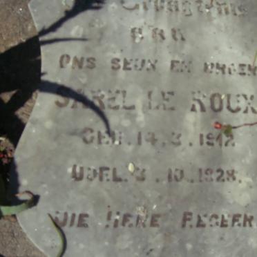 ROUX Sarel, le 1912-1928