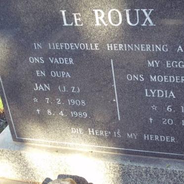 ROUX J.Z., le 1908-1989 &amp; Lydia 1911-1977