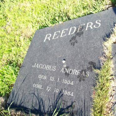 REEDERS Jacobus Andreas 1904-1984 &amp; Christoffelina DU PLESSIS 1912-1973