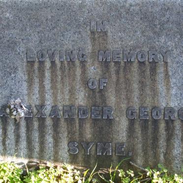 SYME Alexander George
