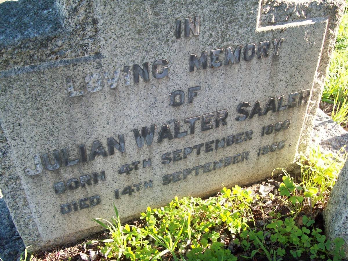 SAALER Julian Walter 1900-1966