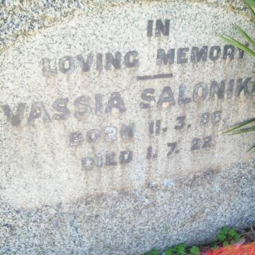 SALONIKA Vassia 1886-1922