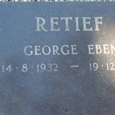 RETIEF George Eben 1932-1991