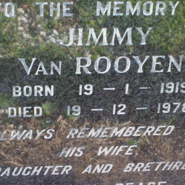 ROOYEN Jimmy, van 1919-1978