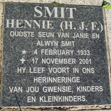SMIT H.J.F. 1933-2001